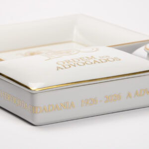 Caixa de Baralho de Cartas Em Ouro Vista Alegre - 100 Anos Ordem dos Advogados